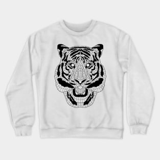 Geometric Tiger Crewneck Sweatshirt